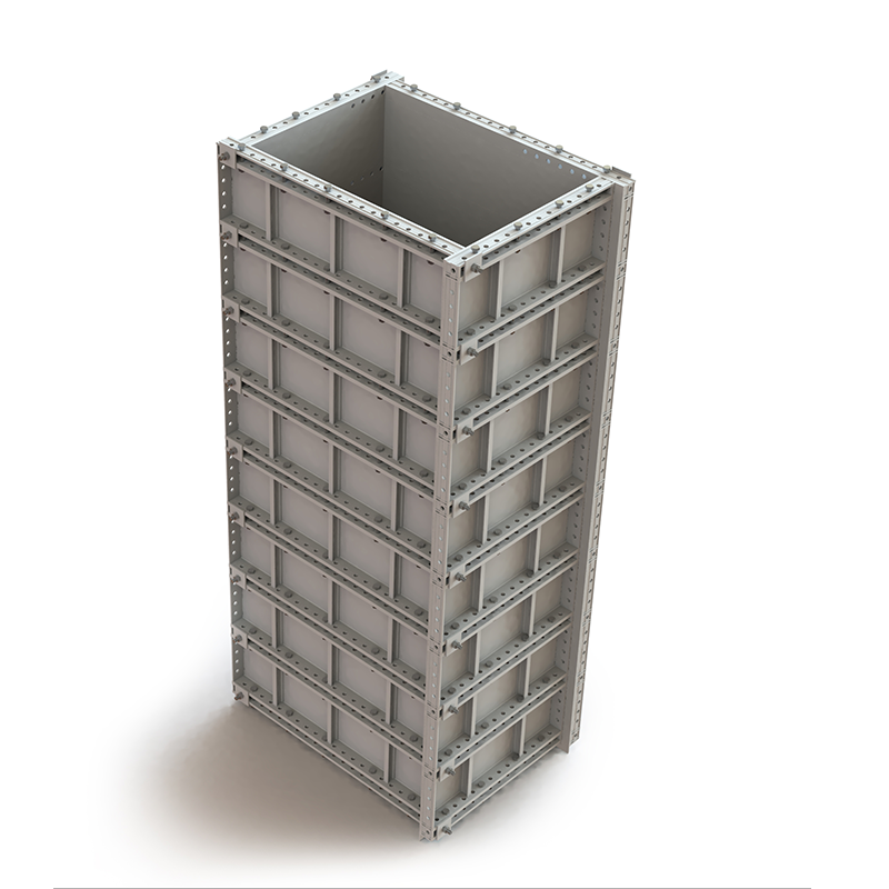 Sistema de encofrado de columnas de aluminio ajustable